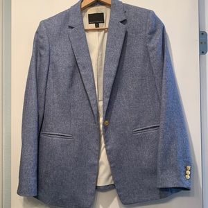 Blue wool blend Banana Republic blazer sz 10